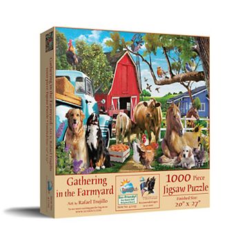 Gathering in the Farmyard 1000 pc Jigsaw Puzzle