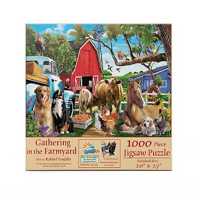Gathering in the Farmyard 1000 piece Jigsaw Puzzle