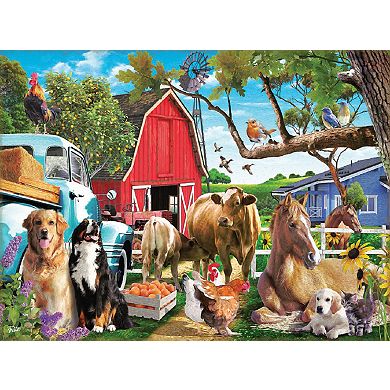 Gathering in the Farmyard 1000 piece Jigsaw Puzzle