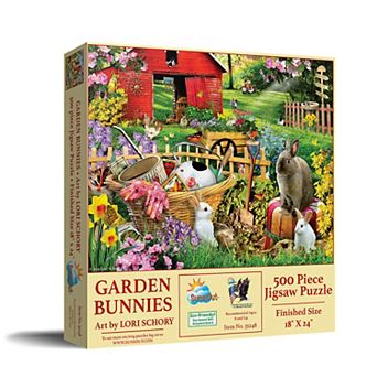 Garden Bunnies 500 pc Jigsaw Puzzle