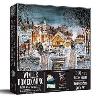 Winter Homecoming 1000 pc Jigsaw Puzzle by Stanton Manlakas Finished Size 20" x 27" MPN# 60772