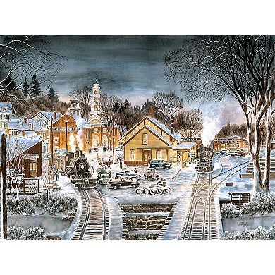 Winter Homecoming 1000 piece Jigsaw Puzzle by Stanton Manlakas Finished Size 20" x 27" MPN# 60772