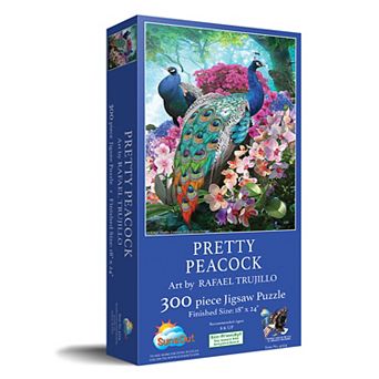 Pretty Peacock 300 pc Jigsaw Puzzle