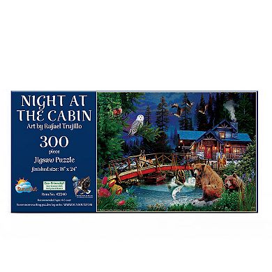 Night at the Cabin 300 piece Jigsaw Puzzle