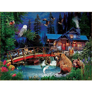 Night at the Cabin 300 piece Jigsaw Puzzle
