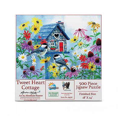 Tweet hearts Cottage 500 piece Jigsaw Puzzle