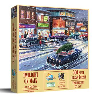 Twilight on Main 500 pc Jigsaw Puzzle