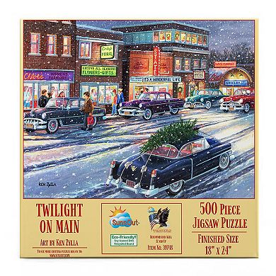 Twilight on Main 500 piece Jigsaw Puzzle