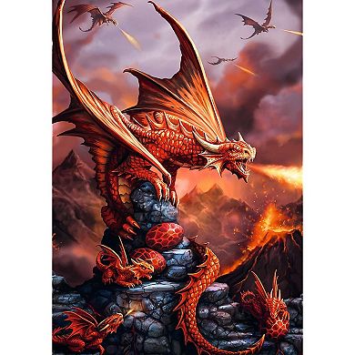 Trefl Premium Plus 1000 Piece Puzzle - Anne Stokes Fire Dragon