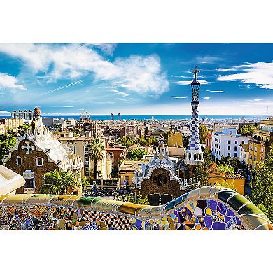 Trefl Red 1500 Piece Puzzle - Park Güell, Barcelona