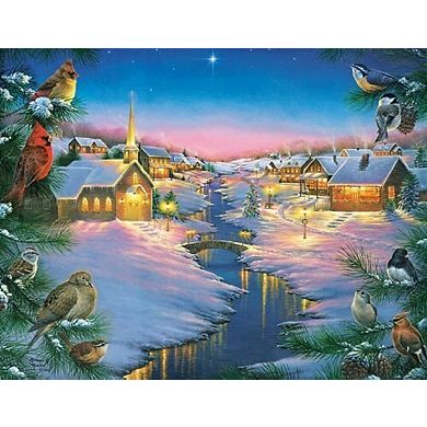 A Winter's Silent NIght 1000 piece Large Pieces Jigsaw Puzzle