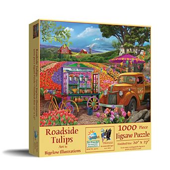 Roadside Tulips 1000 pc Jigsaw Puzzle