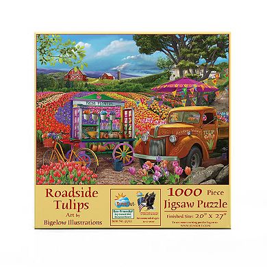 Roadside Tulips 1000 piece Jigsaw Puzzle