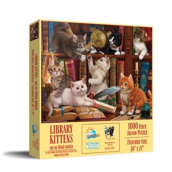 Library Kittens 1000 pc Jigsaw Puzzle