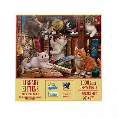 Library Kittens 1000 piece Jigsaw Puzzle