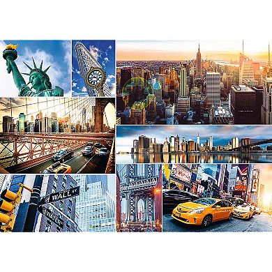Trefl Red 4000 Piece Puzzle - New York - collage / Trefl