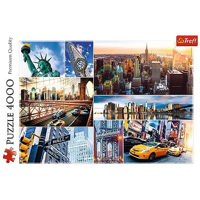 Trefl Red 4000 Piece Puzzle - New York - collage / Trefl