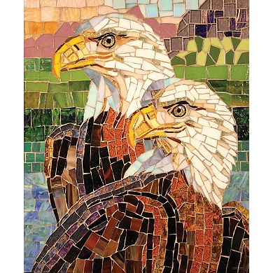 Stained Glass Eagles 1000 piece Jigsaw Puzzle