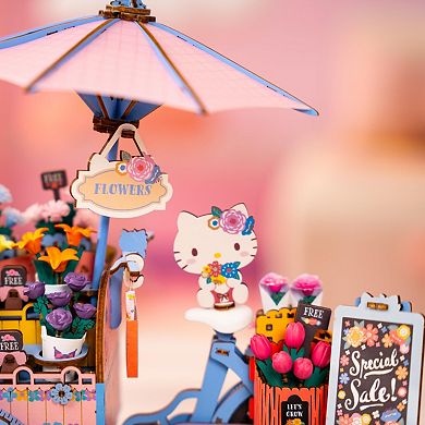 DIY 3D Puzzle - Hello Kitty Flower Cart 184pcs