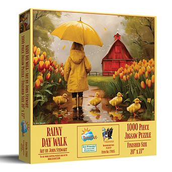 Rainy Day Walk 1000 pc Jigsaw Puzzle