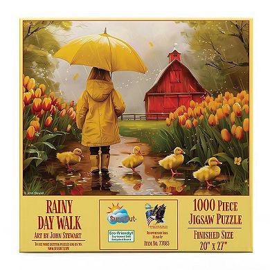 Rainy Day Walk 1000 piece Jigsaw Puzzle