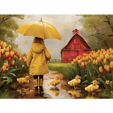 Rainy Day Walk 1000 piece Jigsaw Puzzle