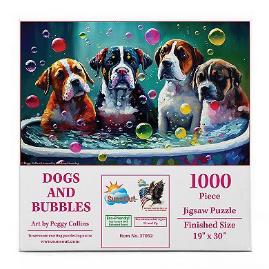 Dogs and Bubbles 1000 piece Jigsaw Puzzle