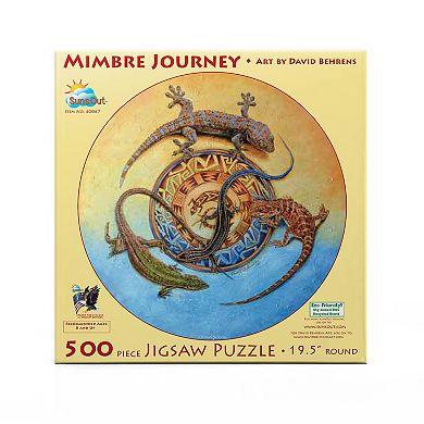 Mimbre Journey 500 piece Round Jigsaw Puzzle