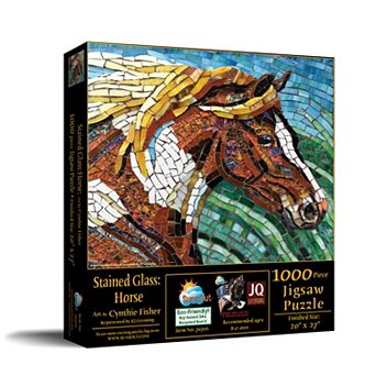 Stained Glass Horse 1000 pc Jigsaw Puzzle