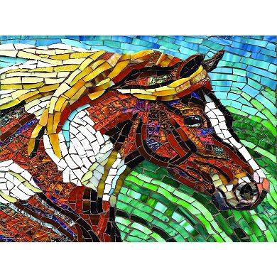 Stained Glass Horse 1000 piece Jigsaw Puzzle