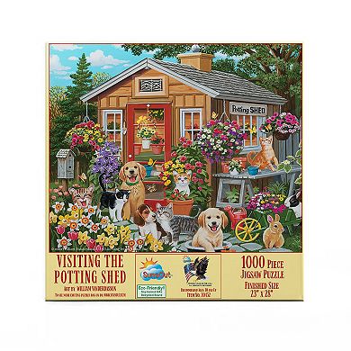 Visiting the Potting Shed 1000 piece Jigsaw Puzzle