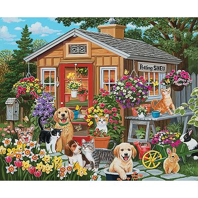 Visiting the Potting Shed 1000 piece Jigsaw Puzzle