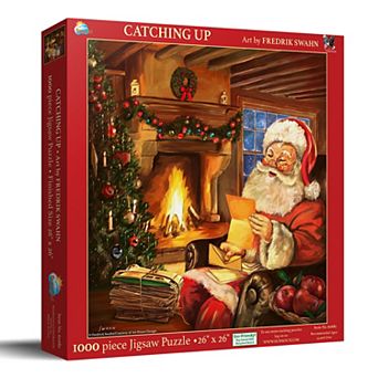 Catching Up Christmas Santa Claus 1000 pc Jigsaw Puzzle