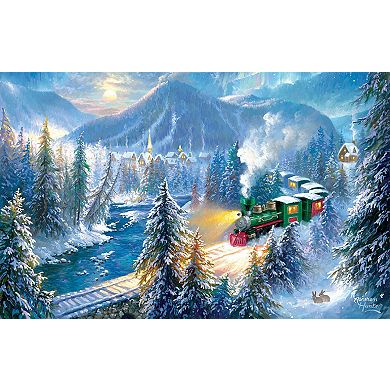 Mountain Christmas Train 500 piece Jigsaw Puzzle