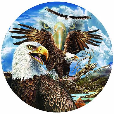 13 Eagles 1000 piece Round Jigsaw Puzzle