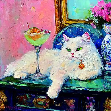 A Glass of Catnip 500 piece Jigsaw Puzzle for Adults