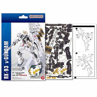 3D DIY Puzzle: RX-93 v-Gundam si-gu-mi PRO: Premium Mobile Suit - 373pcs
