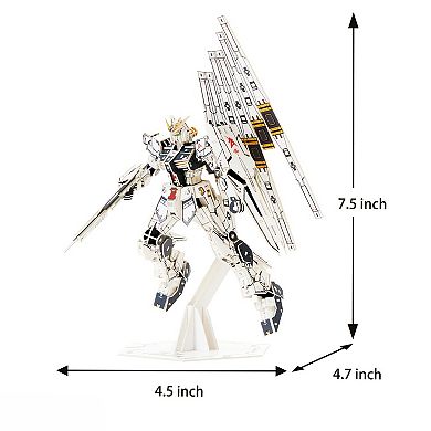 3D DIY Puzzle: RX-93 v-Gundam si-gu-mi PRO: Premium Mobile Suit - 373pcs