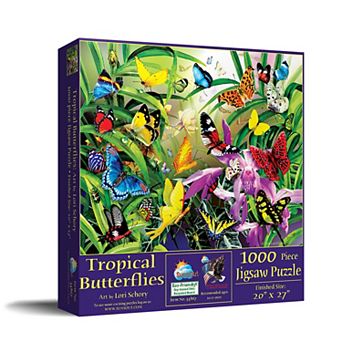 Tropical Butterflies 1000 pc Jigsaw Puzzle