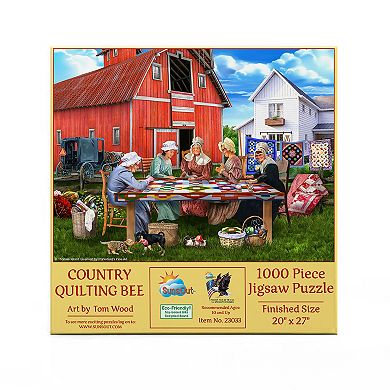 Country Quilting Bee 1000 piece Jigsaw Puzzle