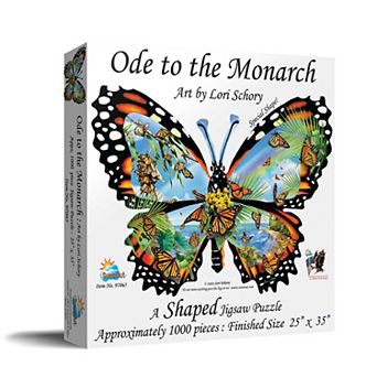 Ode to the Monarch 1000 pc Special Shape Jigsaw Puzzle