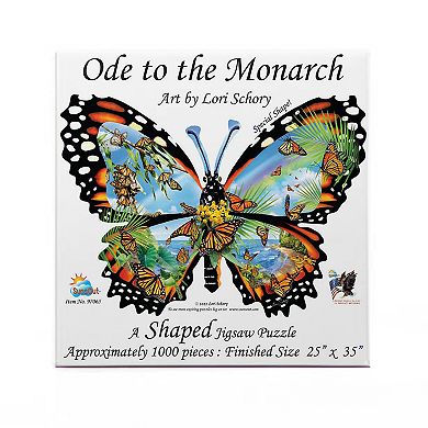 Ode to the Monarch 1000 piece Special Shape Jigsaw Puzzle