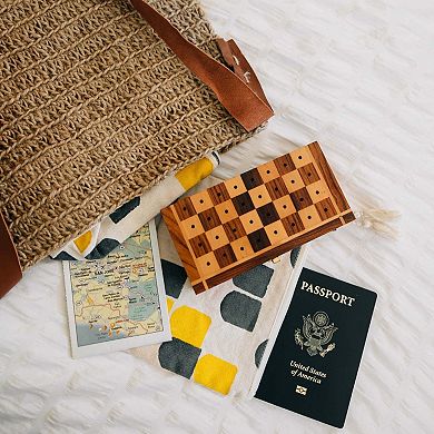 Sheesham Travel Chess Set