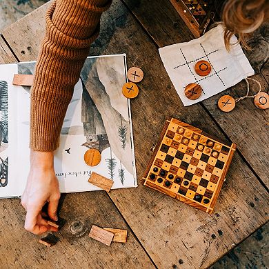 Sheesham Travel Chess Set