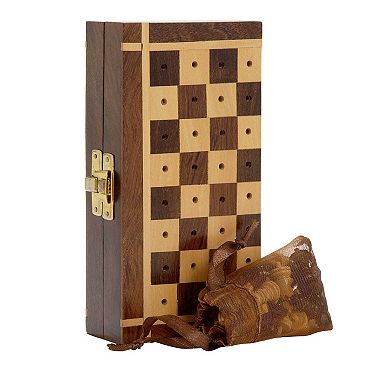 Sheesham Travel Chess Set