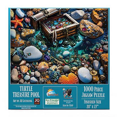 Turtle Treasure Pool 1000 piece Jigsaw Puzzle