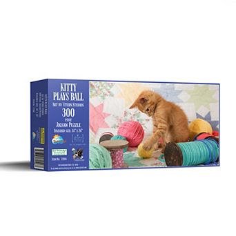 Kitty Plays Ball 300 pc Jigsaw Puzzle