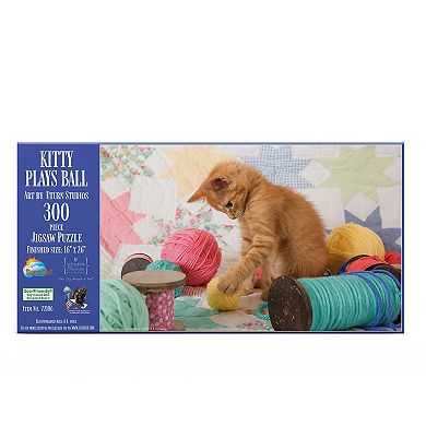 Kitty Plays Ball 300 piece Jigsaw Puzzle