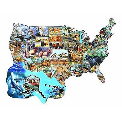 Wild America 600 piece Special Shape Jigsaw Puzzle