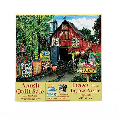 Amish Quilt Sale 1000 piece Jigsaw Puzzle